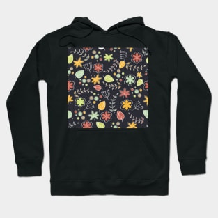 Colorful Floral Pattern Hoodie